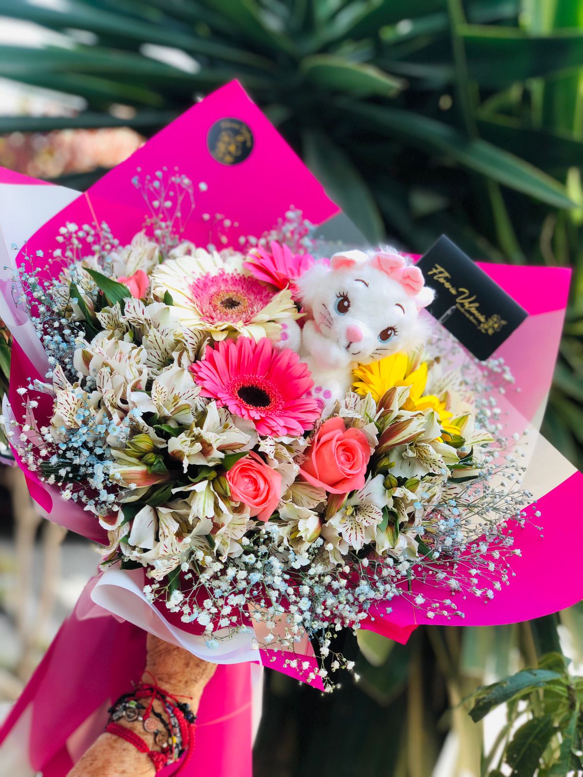Bouquet mixto con minipeluche