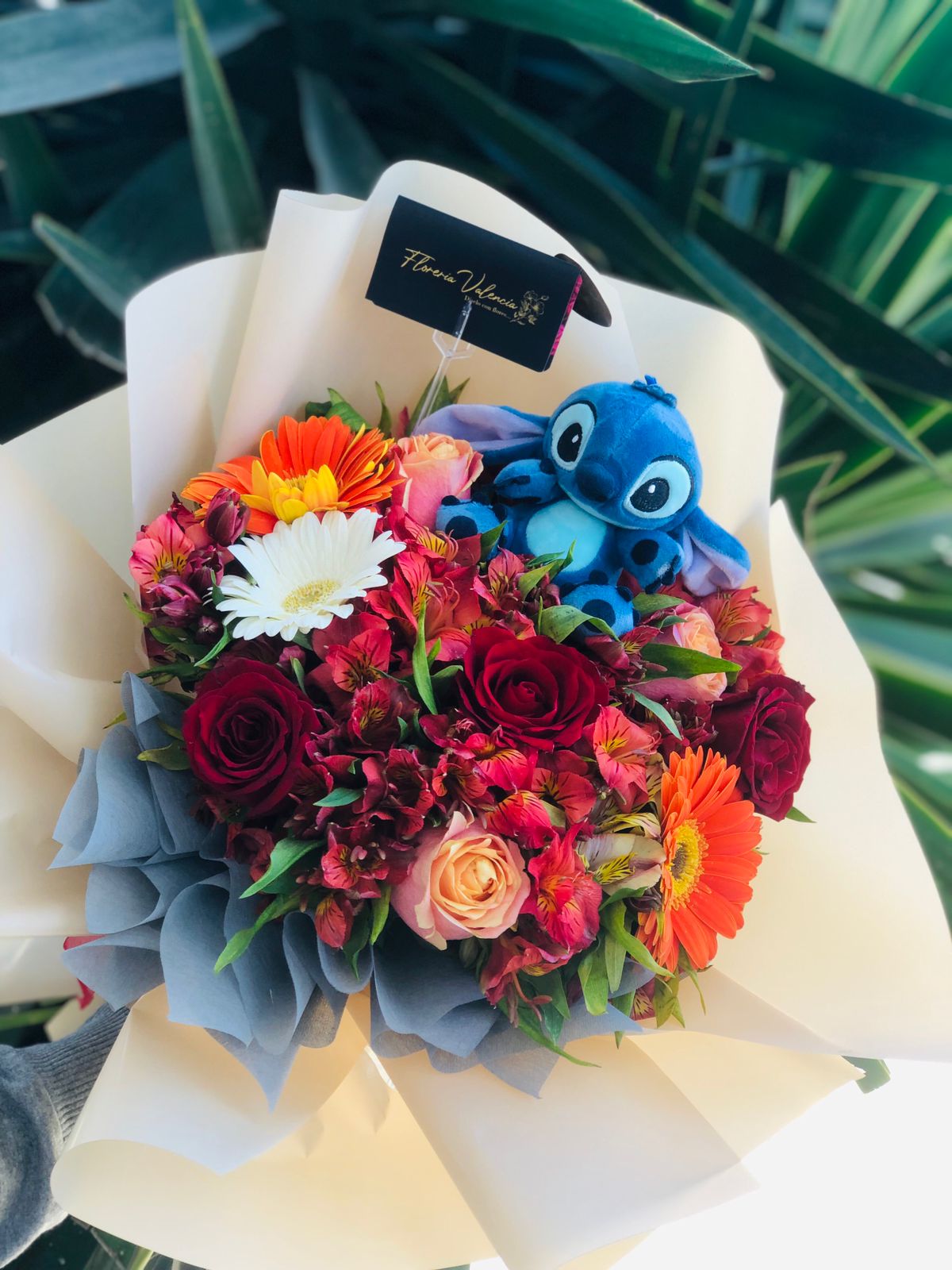 Bouquet mixto con minipeluche