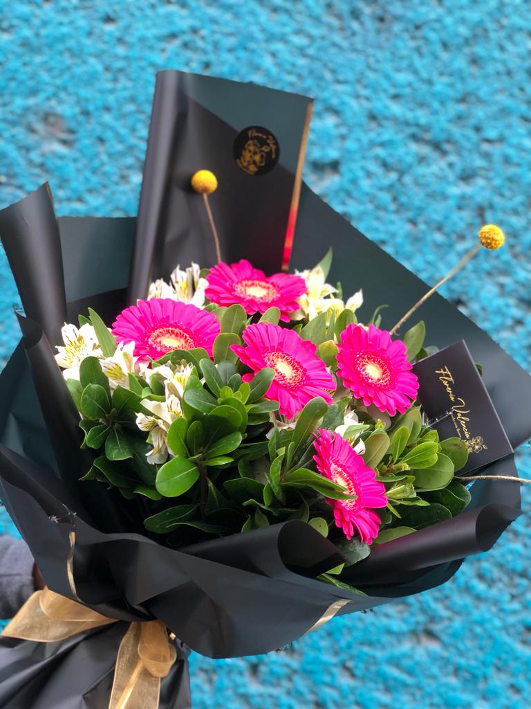 Bouquet de gerberas mediano