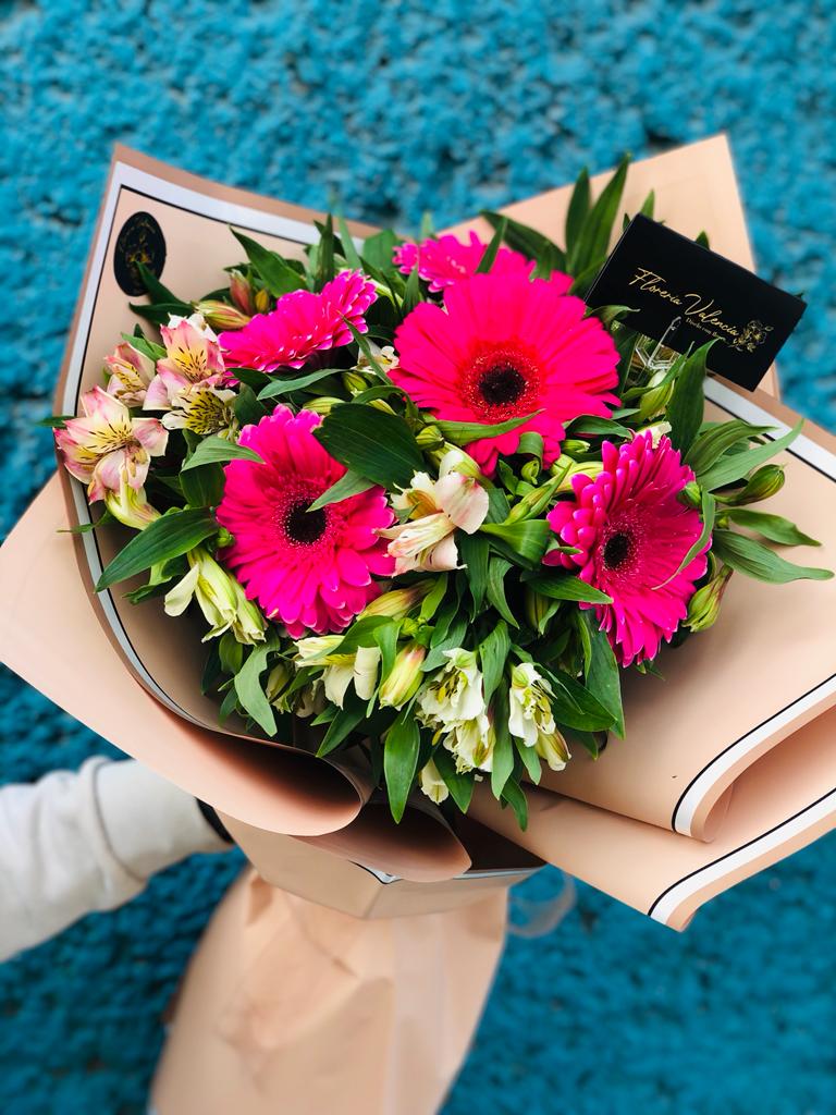 Bouquet de gerberas mediano