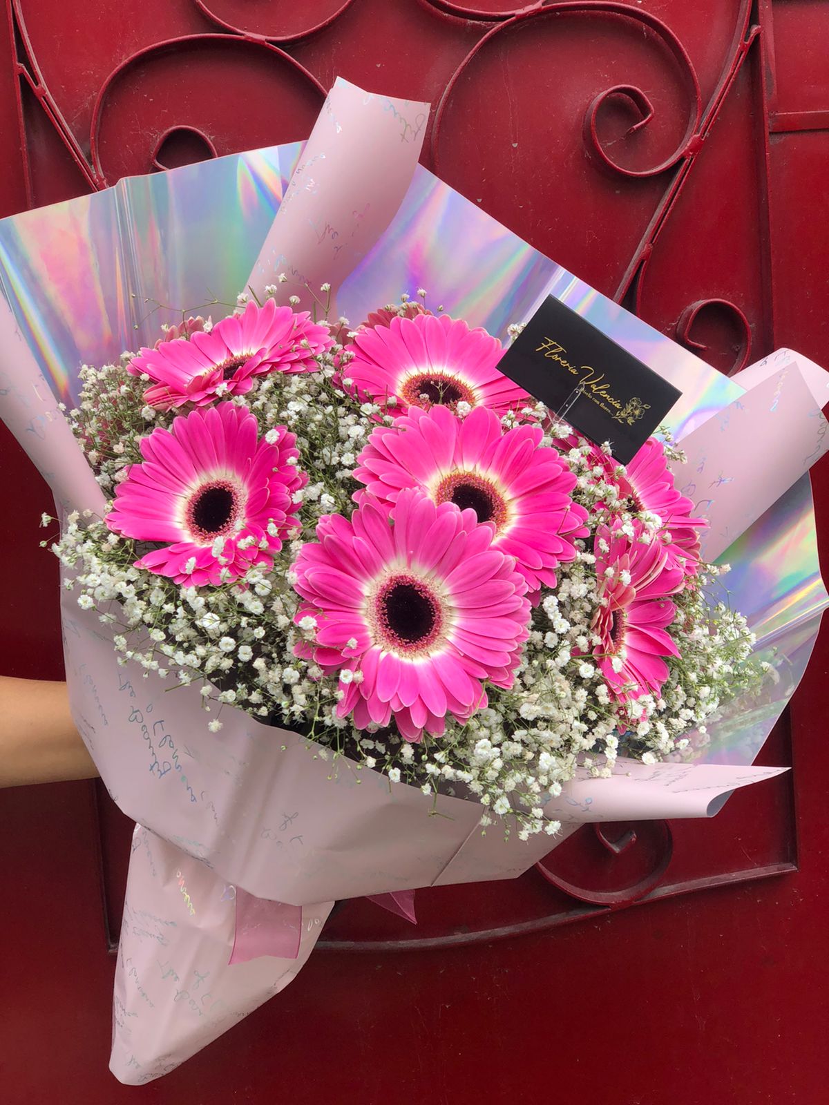 Gerberas y gypshophila