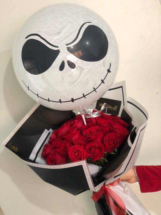 Rosas y Jack Skellington