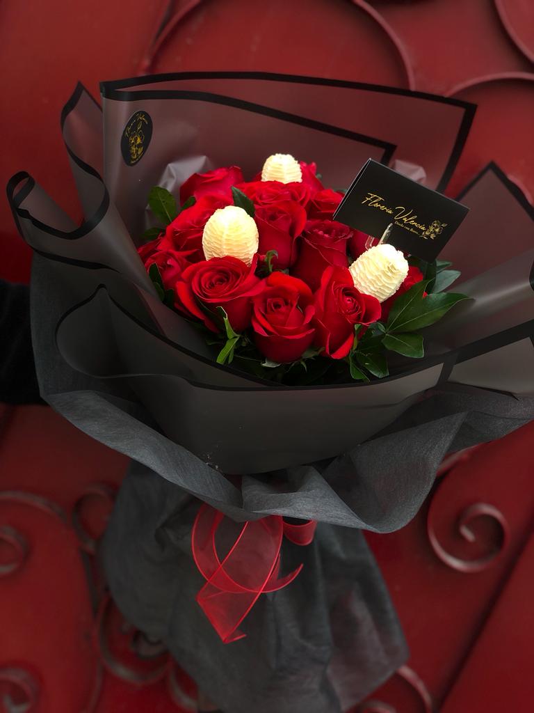 Bouquet rojo "elegante"