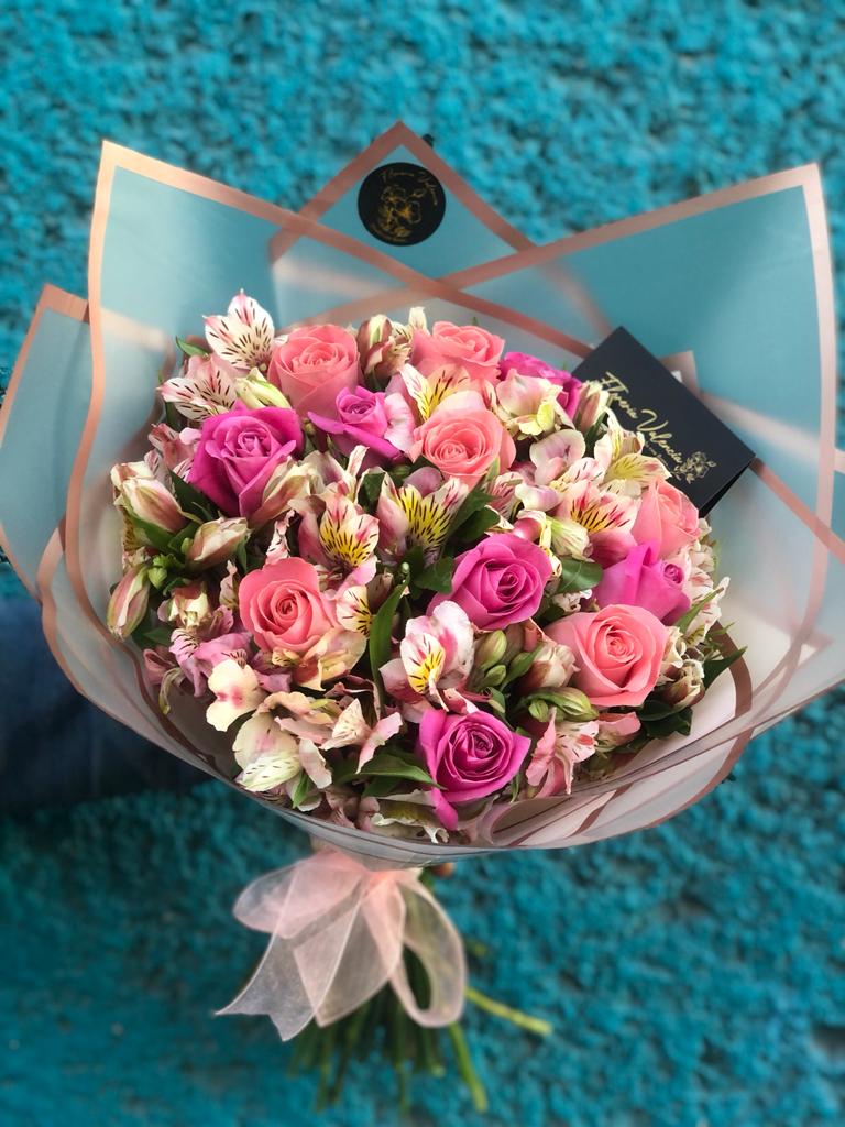 Bouquet rosa pastel