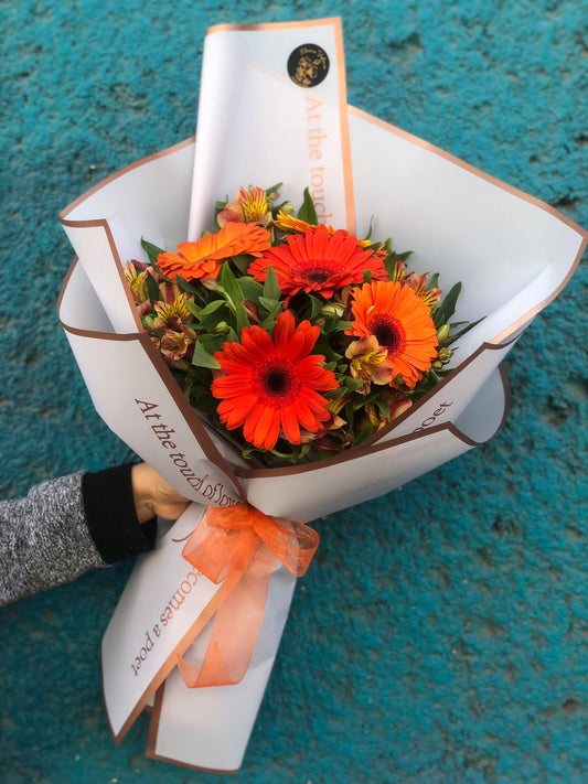 Bouquet de gerberas mediano